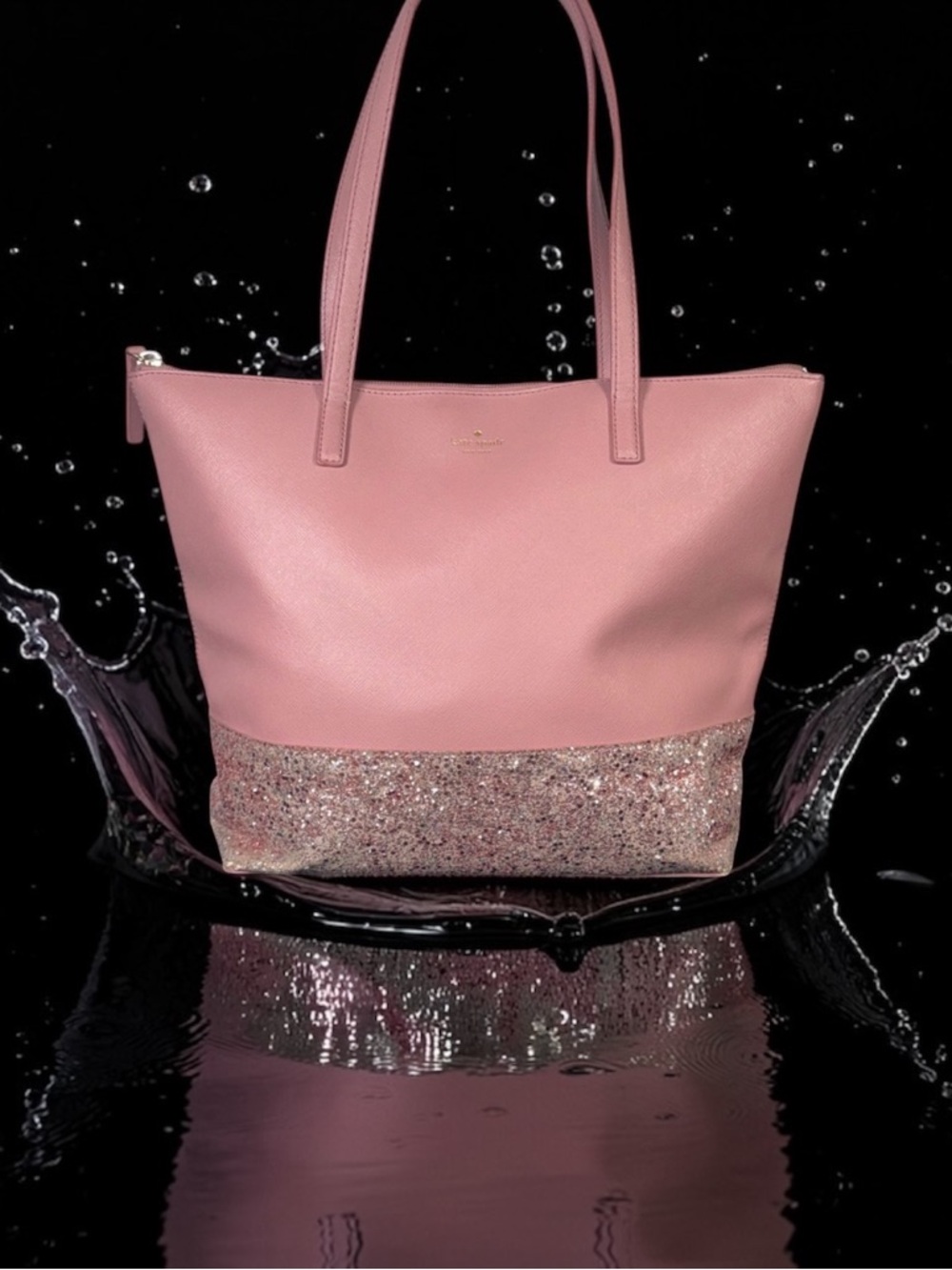 Kate Spade Blush and Glitter Tote